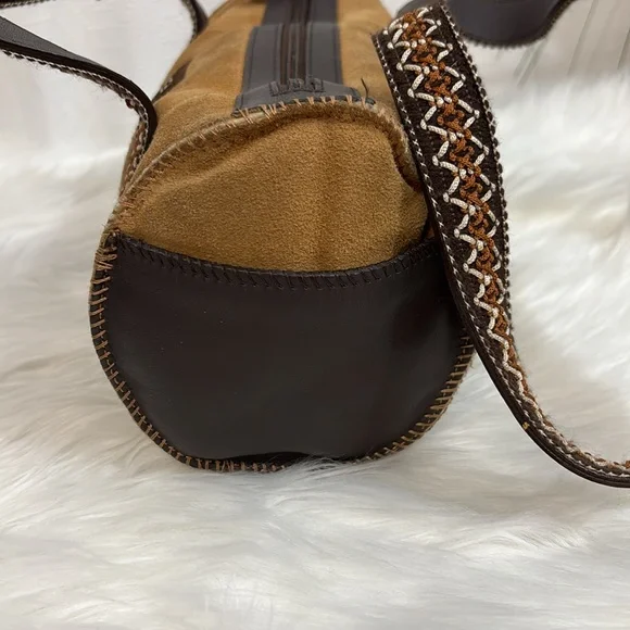 UGG Tan and Brown Mini Bag barrel purse - Picture 5 of 12
